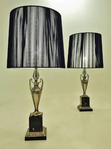 Pair vintage lamps by EF & EF Industries Ltd, 1970`s, American